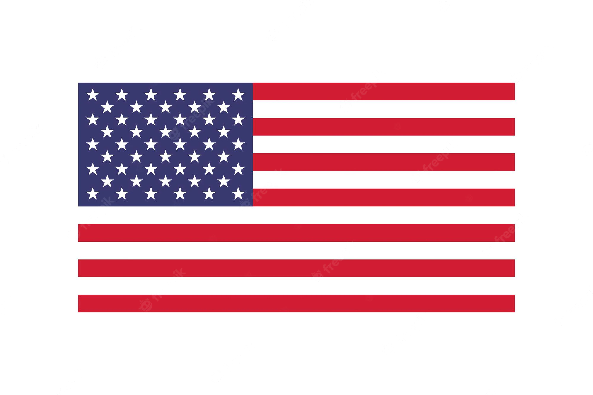 Usa flag white background flat style 601298 441