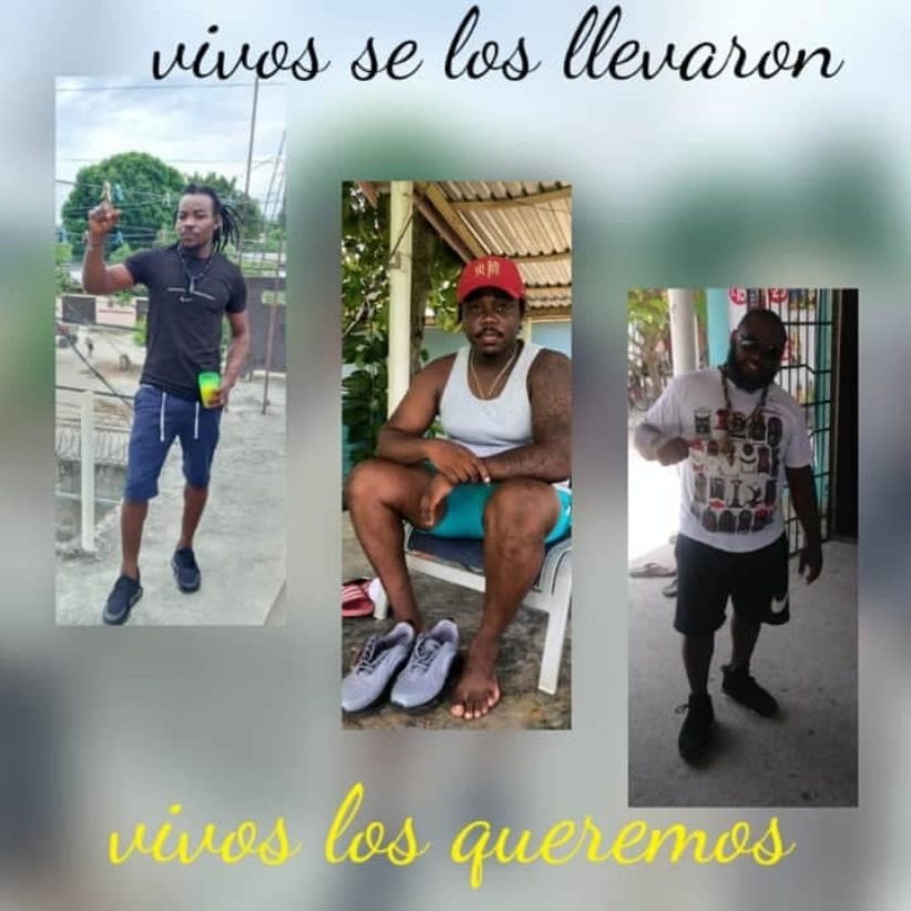 Jovenes garifunas desaparecidos