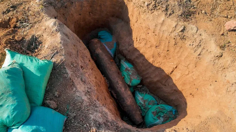 9 Jan 500 Pound Destroy in Taen vilalge Ta Oy district Saravane 002