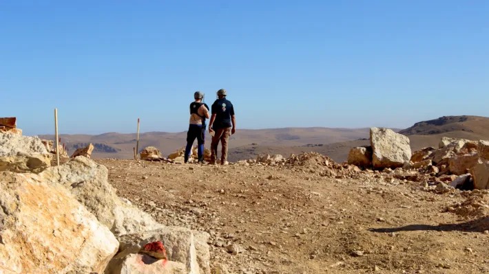 Arsal North East Lebanon TFM Site Supervisor Discussing Operations