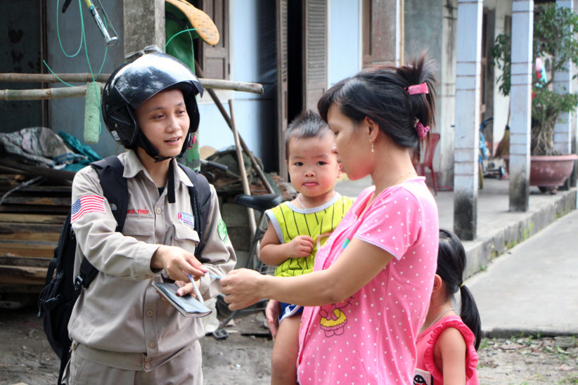 243 female NTS operator on duty in Hai Lang 14082018