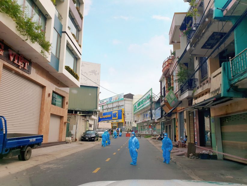 The normally busy streets of Dong Ha are completely empty as a result of government enforced lockdowns Photo credit QTMAC