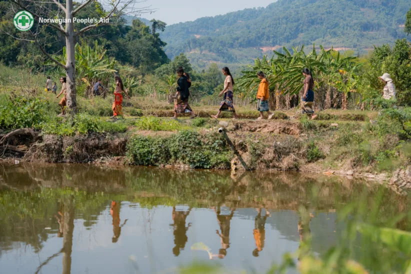 Nearby residents evacuate from the areas prior to the bomb movement and demolition